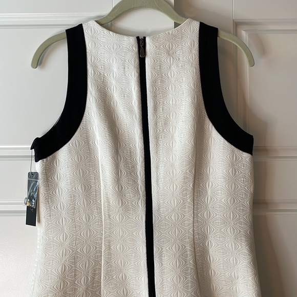 Laundry 6 NWT white black beaded sleeveless shift dress - Picture 12 of 13